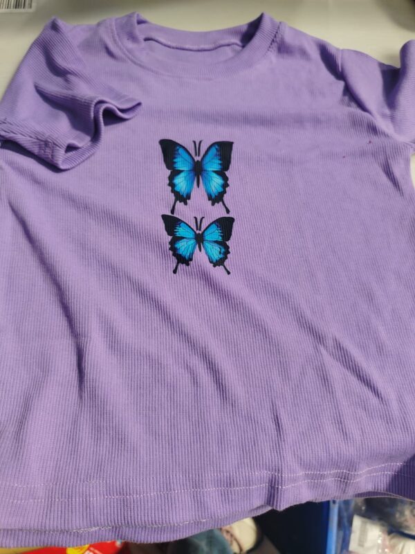 Lavender Colour Crop Top For Women Size Xs