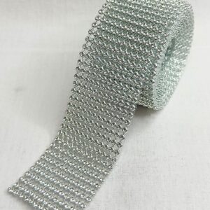Silver Colour Diamond Chain Lace 1.25 Meter Length