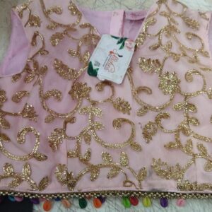 Pink Colour Fancy Blouse Size M