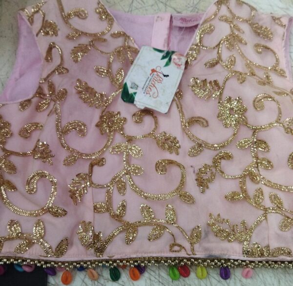 Pink Colour Fancy Blouse Size M