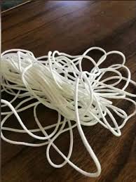 Rubber Polyester Round Mask Elastic Bands Pack Of 4