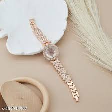 Golden Bracelet Watch For Women