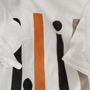 White Color Printed T Shirt For Men Size M