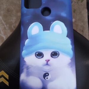 Back Cover For Realme C25Y Blue Printed