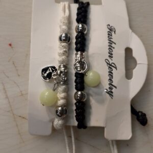 Black And White 2 Pc Braslate For Friend