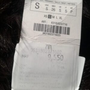 Zara Zw Collection Faux Fur Jacket For Womens Size S Brown