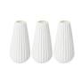 Plastic White Colored Vase For Your Flowers For Home Decor Pack Of 3