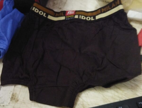 Dark Brown Color Mens Underwear Size S