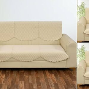 4 Seater Sofa Cover Cream Colour