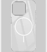 13 Pro Silicone Mobile Case Clear White