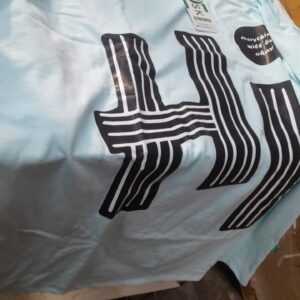 Ausk Mens Printed T Shirt Sky Blue