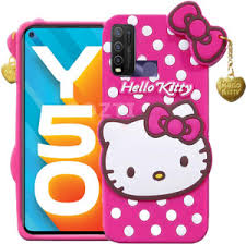 Vivo Y50 Pink Colour Phone Cover Hello Kitty