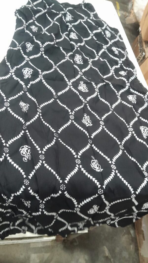 Womens Printed Kurti Black Size 34