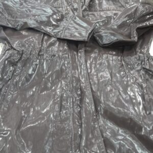 Zara Shiny Hooded Parka Brown Size S
