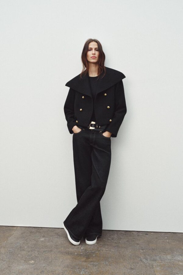 Zara Collection Wool Jacket Black Size S