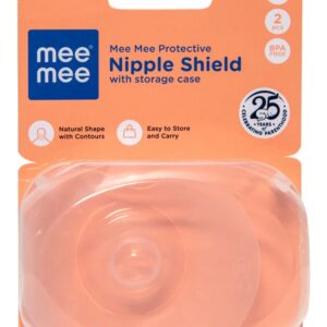 Mee Mee Protective Nipple Shield Soft Bpa Free Storage Case Comfortable Nursing S