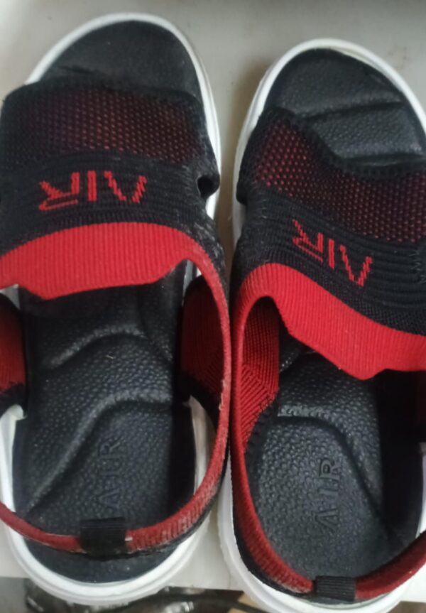 Mens Red And Black Sandals Size 10