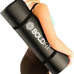 Boldfit Yoga Mats For Women And Men Nbr Material With Carrying Strap Thick Exercise Mats