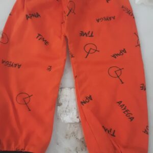 Kids Stylish Cotton Pajamas Color Orange Size 0