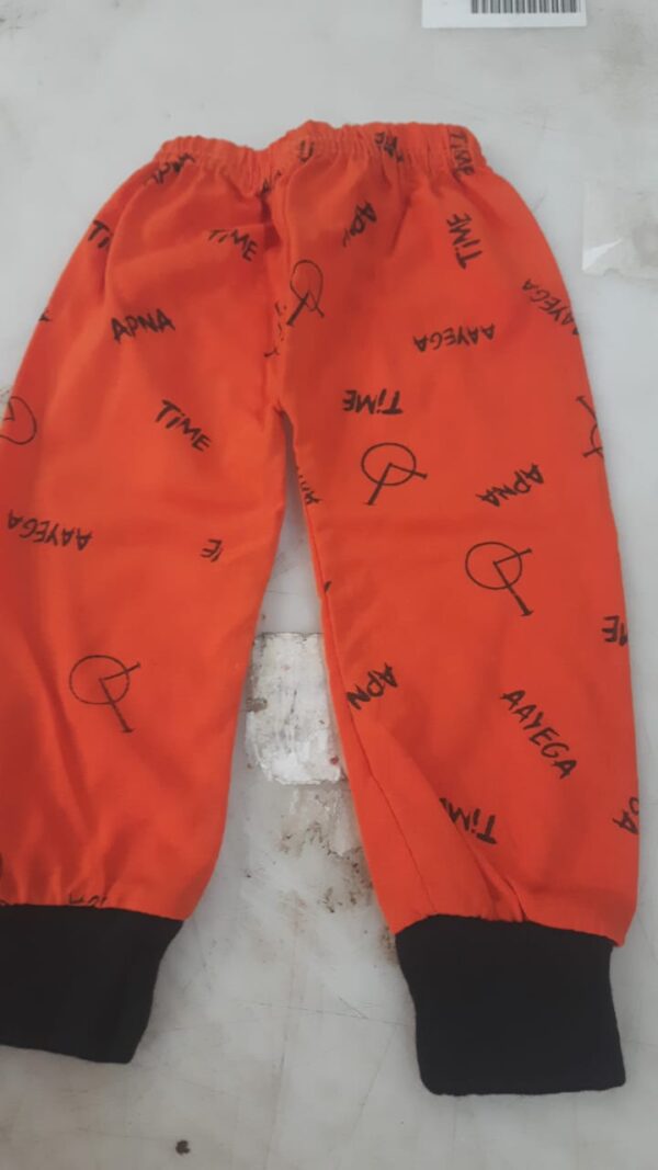 Kids Stylish Cotton Pajamas Color Orange Size 0