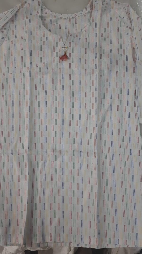 Kurta For Women Color White Size 38