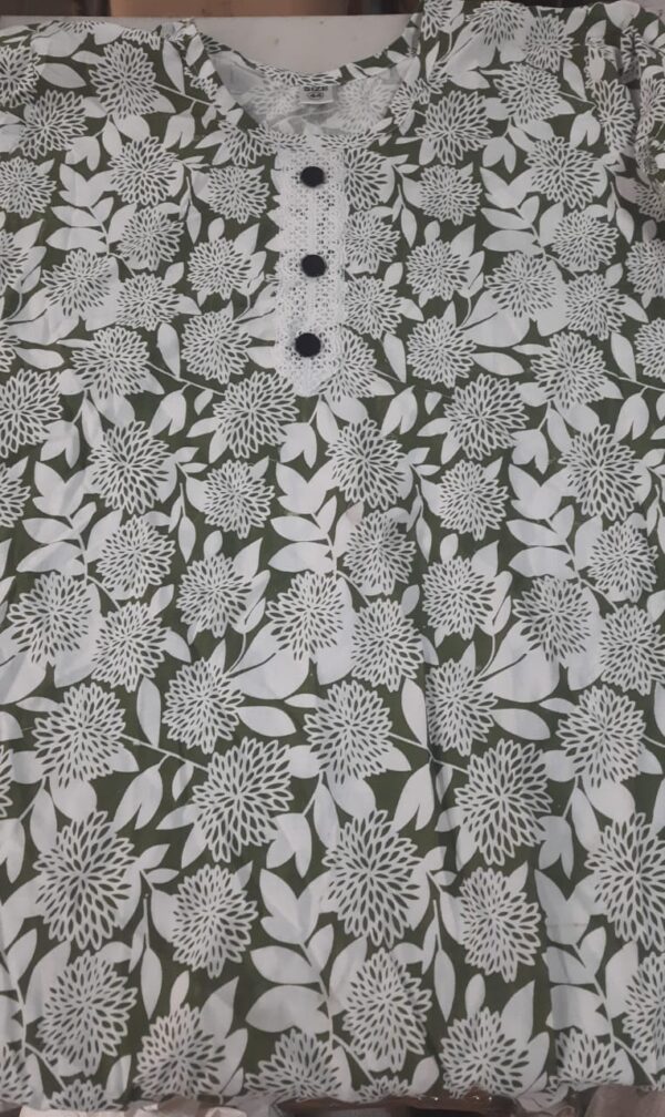 Kurta For Women Color Green Size 44