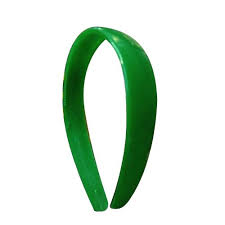 Hair Band Plastic For Girls Green