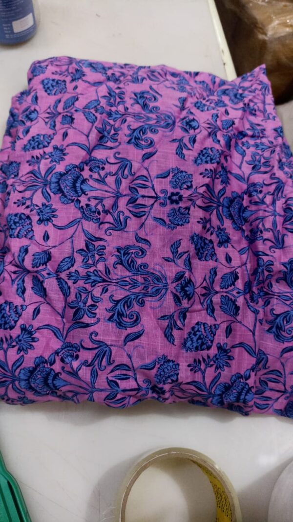 Women Unstitched Suits Pink Colour