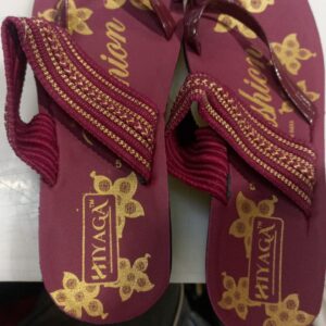 Women Slippers Maroon Colour Size 5