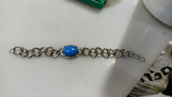 Men Hand Bracelet Silver Colour