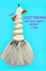 Faruk Fishing Cast Net 8Mm 3.5Kg White Fishing Net