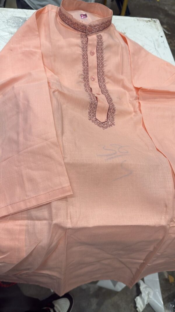 Women Peach Color Kurti Size 38