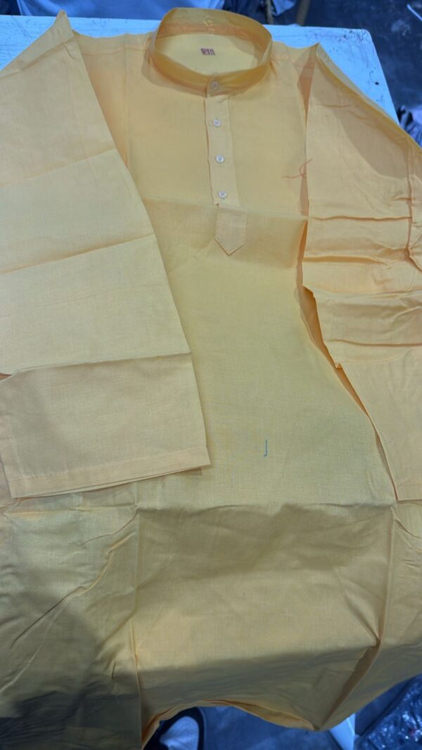 Women Yellow Color Plain Kurti Size 38