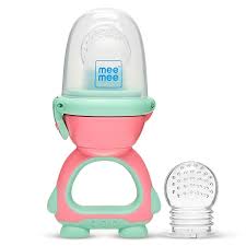 Mee Mee Silicone Fruit and Food Nutritional Baby Feeder Green Colour