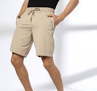 Teamspirit Men Regular Fit Knit Short Beige Colour Size M
