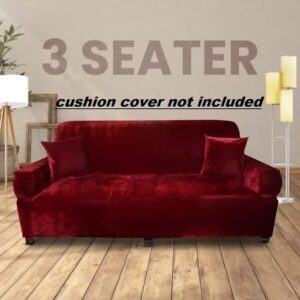 Triple Seater Sofa Cover Big Elasticity Cover Maroon Colour