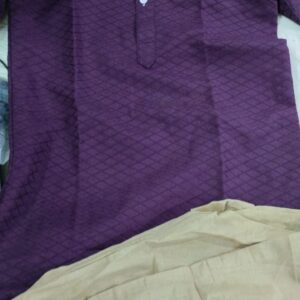Men Purple Kurta Pajama Set Size 32