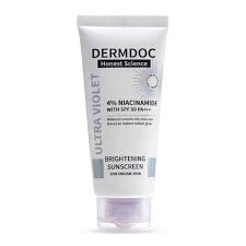 Dermdoc 4 Niacinamide Brightening Sunscreen With Spf 50 Sun Protection 60Gm