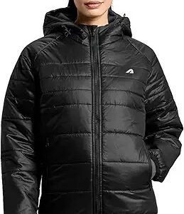 Boldfit WomenS Puffer Standard Length Jacket Black Colour Size Xl