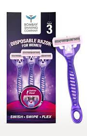 Bombay Shaving Company Hair Removal Razor For Women Pack Of 3