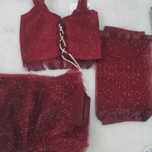Lehenga Choli For Girl Color Maroon Size 7 To 8 Y