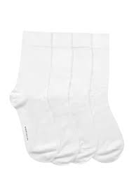 White Socks 4 Pair Size 40 To 46