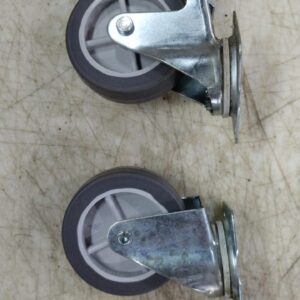 3 Inch Swivel Caster White 2 Pcs Wheels Heavy Duty