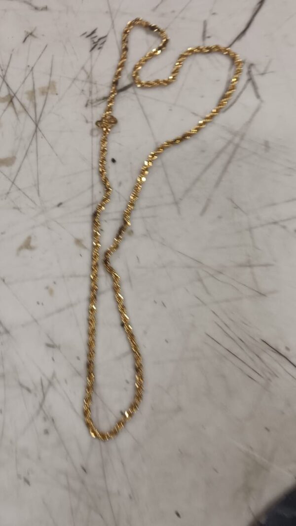 A 12 Daily Wear Gold Plated Fancy Chain Girls and Women