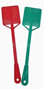 Red And Green Color Fly Swatter For Cockroach Mosquito Flies Set Of 2