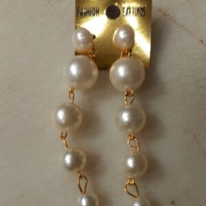 White Pearl Earrings For Women