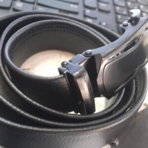 Mens Leather Belt Black
