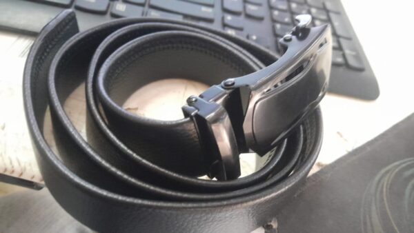 Mens Leather Belt Black