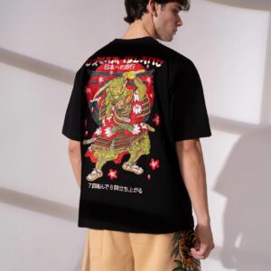 Dream Island Mens Katana Bloom T Shirt Black Size L