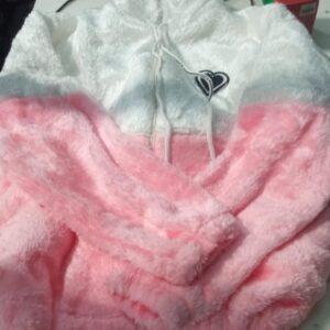 Pink With White Fur Sweater For Women Size M